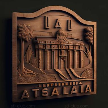 3D мадэль Таскалуса Алабама (STL)